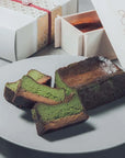 抹茶の蜜芋バスクチーズケーキ