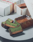 抹茶の蜜芋バスクチーズケーキ